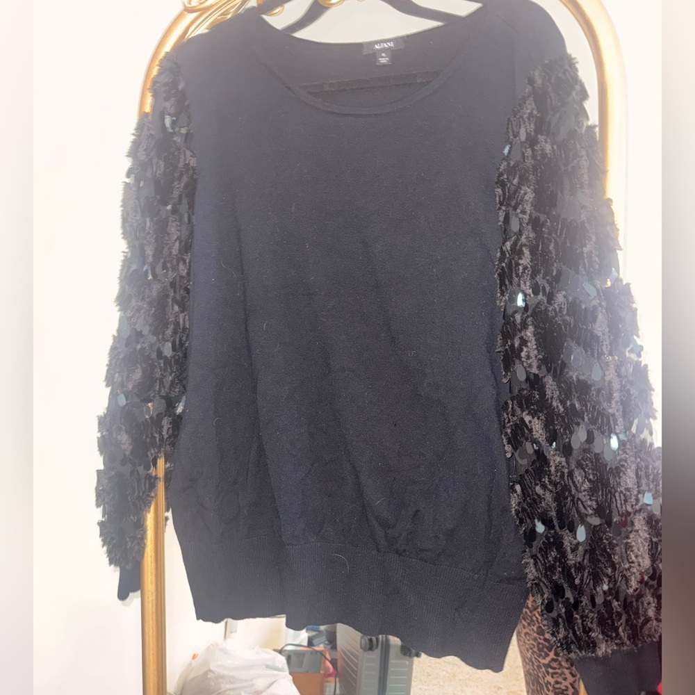 Alfani Classic Black Knit Top